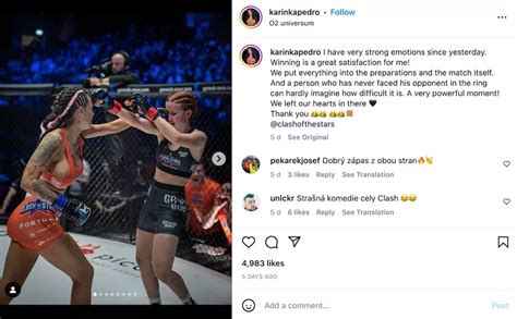 karina pedro mma|Two MMA fighters surprise crowd as they kiss during。